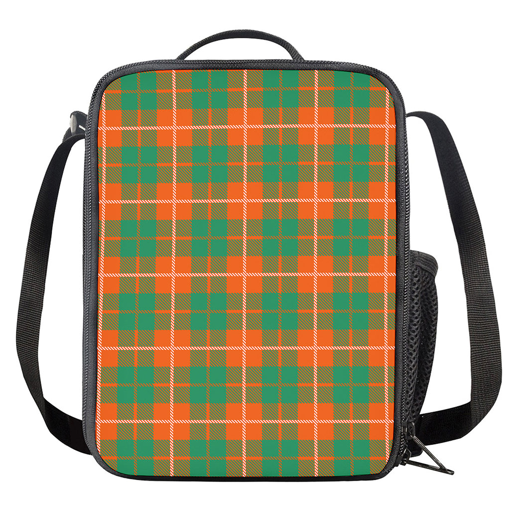 Irish Saint Patrick's Day Tartan Print Crossbody Lunch Bag