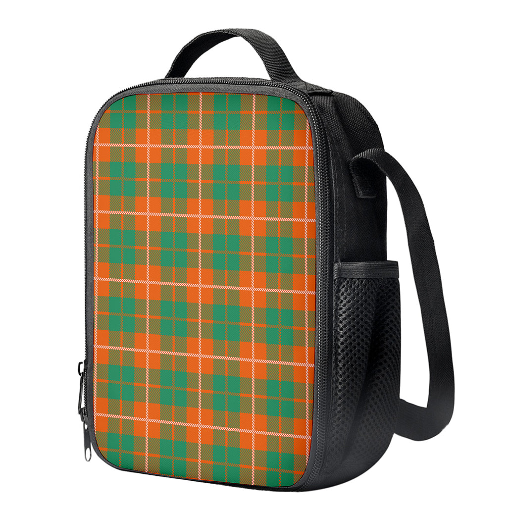Irish Saint Patrick's Day Tartan Print Crossbody Lunch Bag