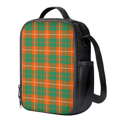 Irish Saint Patrick's Day Tartan Print Crossbody Lunch Bag