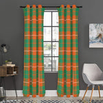 Irish Saint Patrick's Day Tartan Print Curtain