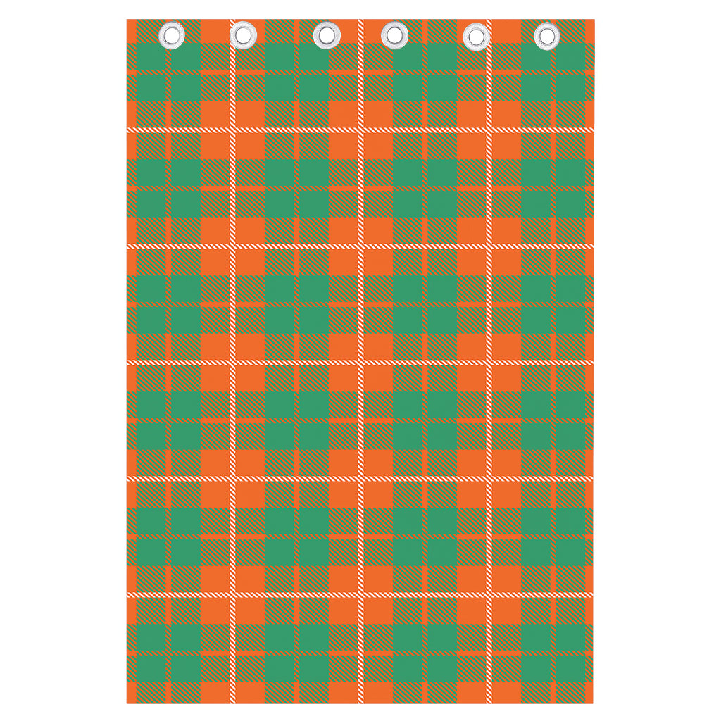 Irish Saint Patrick's Day Tartan Print Curtain