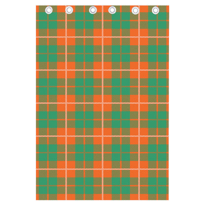 Irish Saint Patrick's Day Tartan Print Curtain