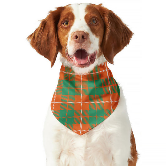 Irish Saint Patrick's Day Tartan Print Dog Bandana