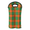 Irish Saint Patrick's Day Tartan Print Double Neoprene Wine Tote
