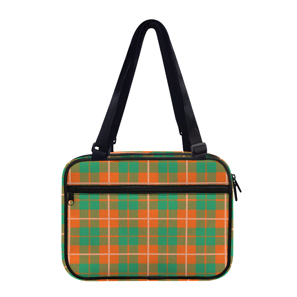 Irish Saint Patrick's Day Tartan Print Double Strap Bible Bag