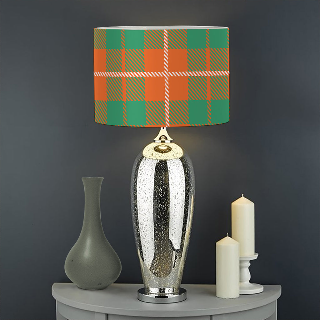 Irish Saint Patrick's Day Tartan Print Drum Lamp Shade