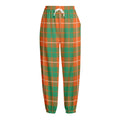 Irish Saint Patrick's Day Tartan Print Fleece Lined Knit Pants