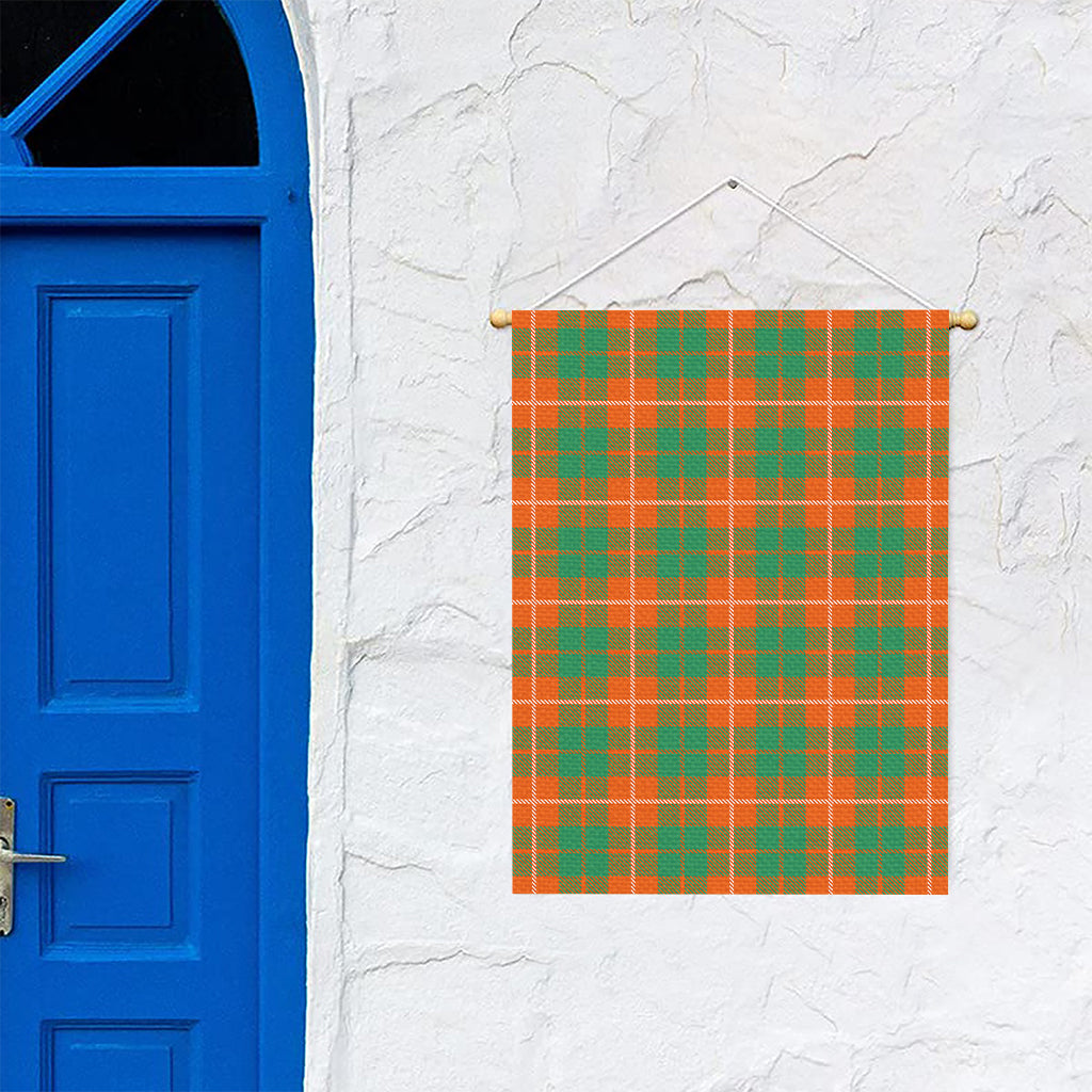 Irish Saint Patrick's Day Tartan Print Garden Flag