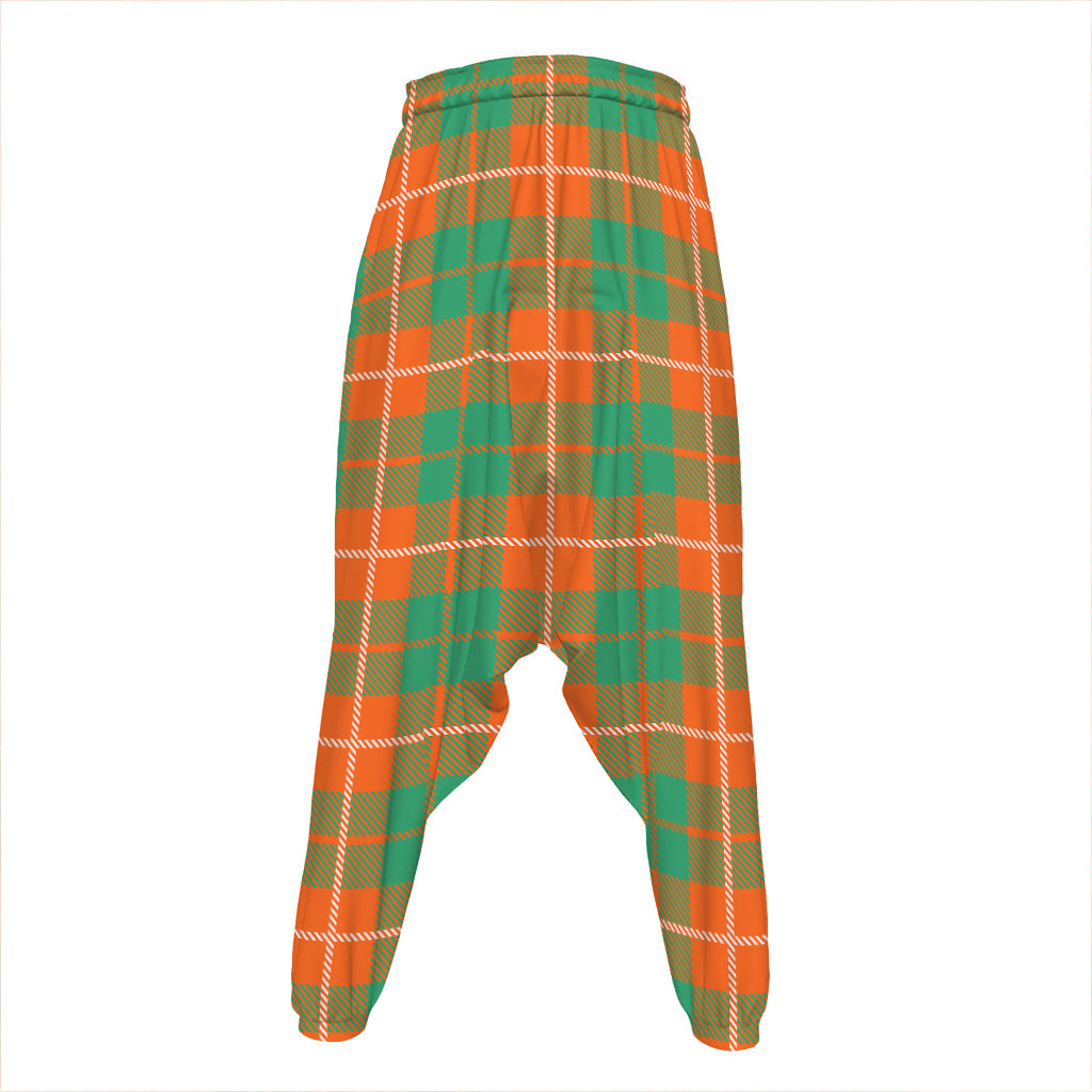 Irish Saint Patrick's Day Tartan Print Hammer Pants