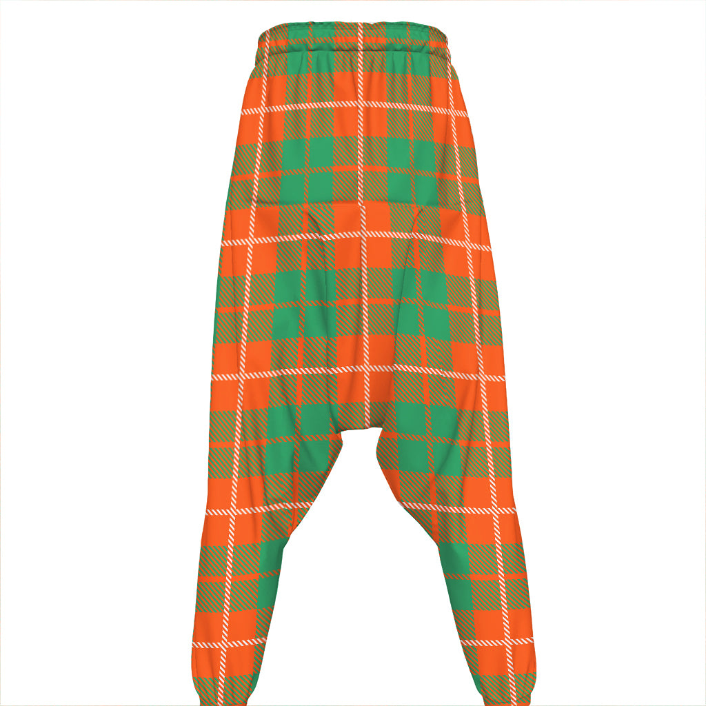 Irish Saint Patrick's Day Tartan Print Hammer Pants