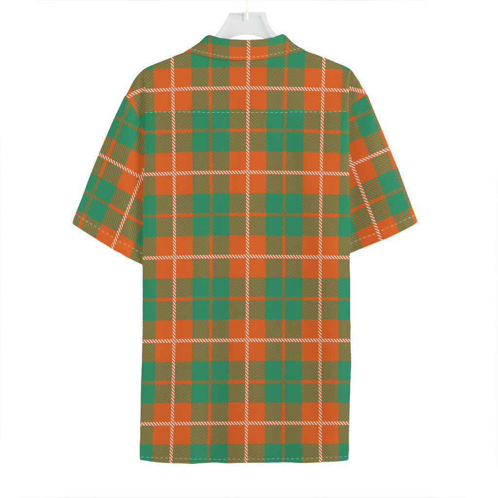 Irish Saint Patrick's Day Tartan Print Hawaiian Shirt