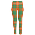 Irish Saint Patrick's Day Tartan Print High-Waisted Pocket Leggings