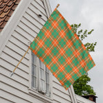 Irish Saint Patrick's Day Tartan Print House Flag