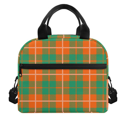 Irish Saint Patrick's Day Tartan Print Insulated Lunch Bag