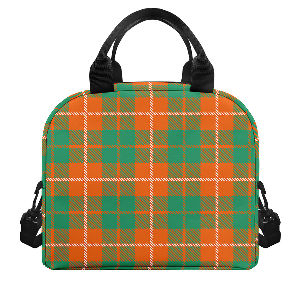 Irish Saint Patrick's Day Tartan Print Insulated Lunch Bag