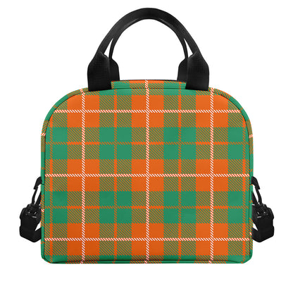Irish Saint Patrick's Day Tartan Print Insulated Lunch Bag