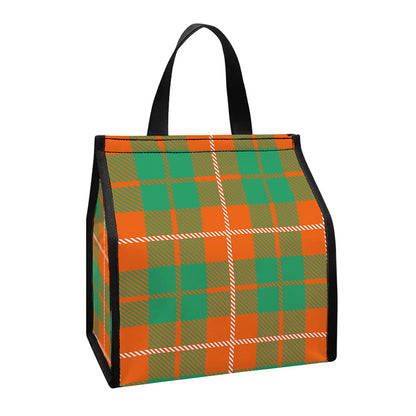 Irish Saint Patrick's Day Tartan Print Insulated Lunch Tote