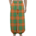 Irish Saint Patrick's Day Tartan Print Lantern Pants