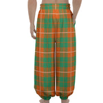Irish Saint Patrick's Day Tartan Print Lantern Pants