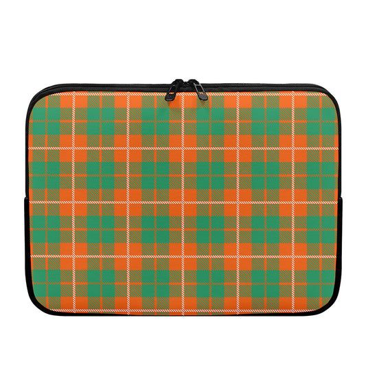 Irish Saint Patrick's Day Tartan Print Laptop Sleeve