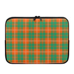 Irish Saint Patrick's Day Tartan Print Laptop Sleeve