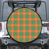 Irish Saint Patrick's Day Tartan Print Leather Spare Tire Cover