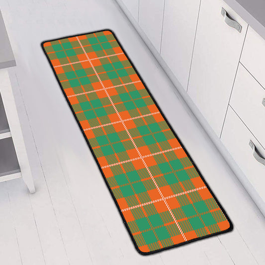 Irish Saint Patrick's Day Tartan Print Long Kitchen Mat