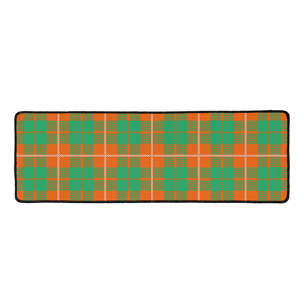 Irish Saint Patrick's Day Tartan Print Long Kitchen Mat