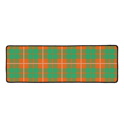 Irish Saint Patrick's Day Tartan Print Long Kitchen Mat