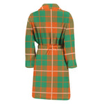 Irish Saint Patrick's Day Tartan Print Men's Bathrobe