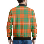 Irish Saint Patrick's Day Tartan Print Men's Bomber Jacket