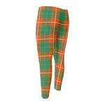 Irish Saint Patrick's Day Tartan Print Men's Compression Pants