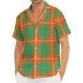 Irish Saint Patrick's Day Tartan Print Men's Deep V-Neck Shirt