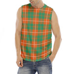 Irish Saint Patrick's Day Tartan Print Men's Fitness Tank Top