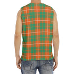 Irish Saint Patrick's Day Tartan Print Men's Fitness Tank Top