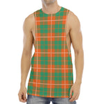 Irish Saint Patrick's Day Tartan Print Men's Muscle Tank Top