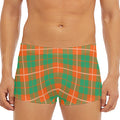 Irish Saint Patrick's Day Tartan Print Men's Short Boxer Briefs