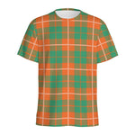 Irish Saint Patrick's Day Tartan Print Men's Sports T-Shirt