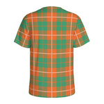 Irish Saint Patrick's Day Tartan Print Men's Sports T-Shirt