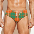 Irish Saint Patrick's Day Tartan Print Men's Swim Briefs