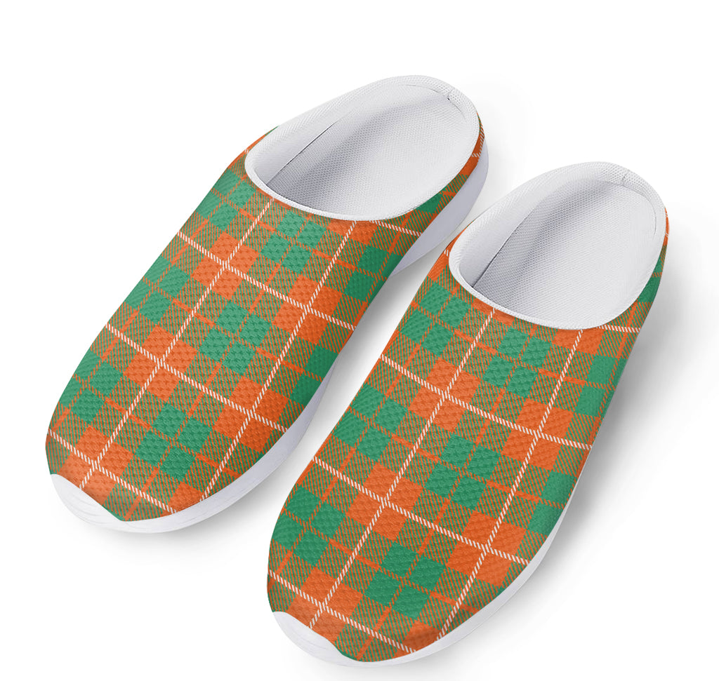 Irish Saint Patrick's Day Tartan Print Mesh Casual Shoes
