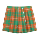 Irish Saint Patrick's Day Tartan Print Mesh Shorts