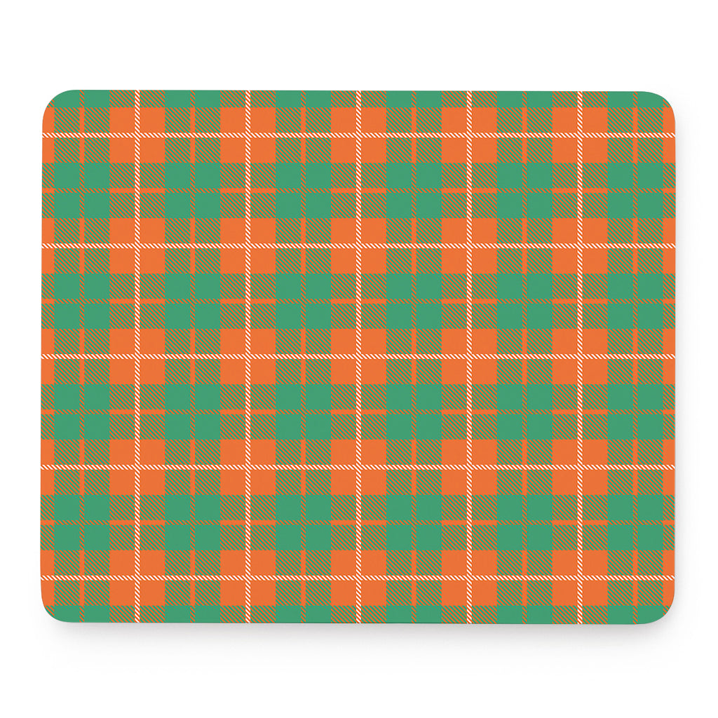 Irish Saint Patrick's Day Tartan Print Mouse Pad