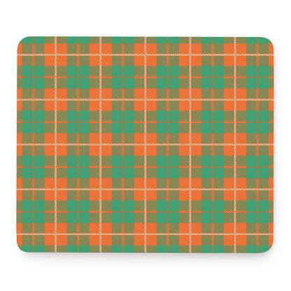 Irish Saint Patrick's Day Tartan Print Mouse Pad