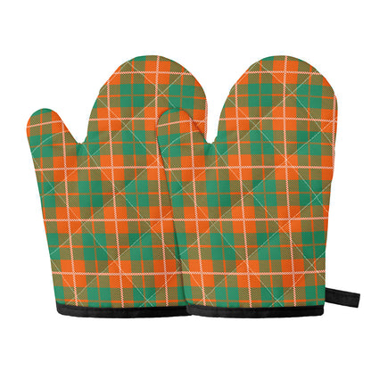 Irish Saint Patrick's Day Tartan Print Oven Mitts