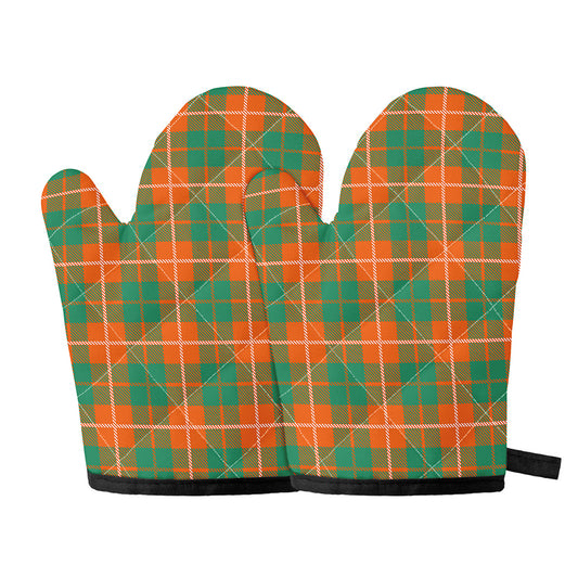 Irish Saint Patrick's Day Tartan Print Oven Mitts