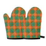 Irish Saint Patrick's Day Tartan Print Oven Mitts