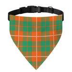 Irish Saint Patrick's Day Tartan Print Over The Collar Dog Bandana
