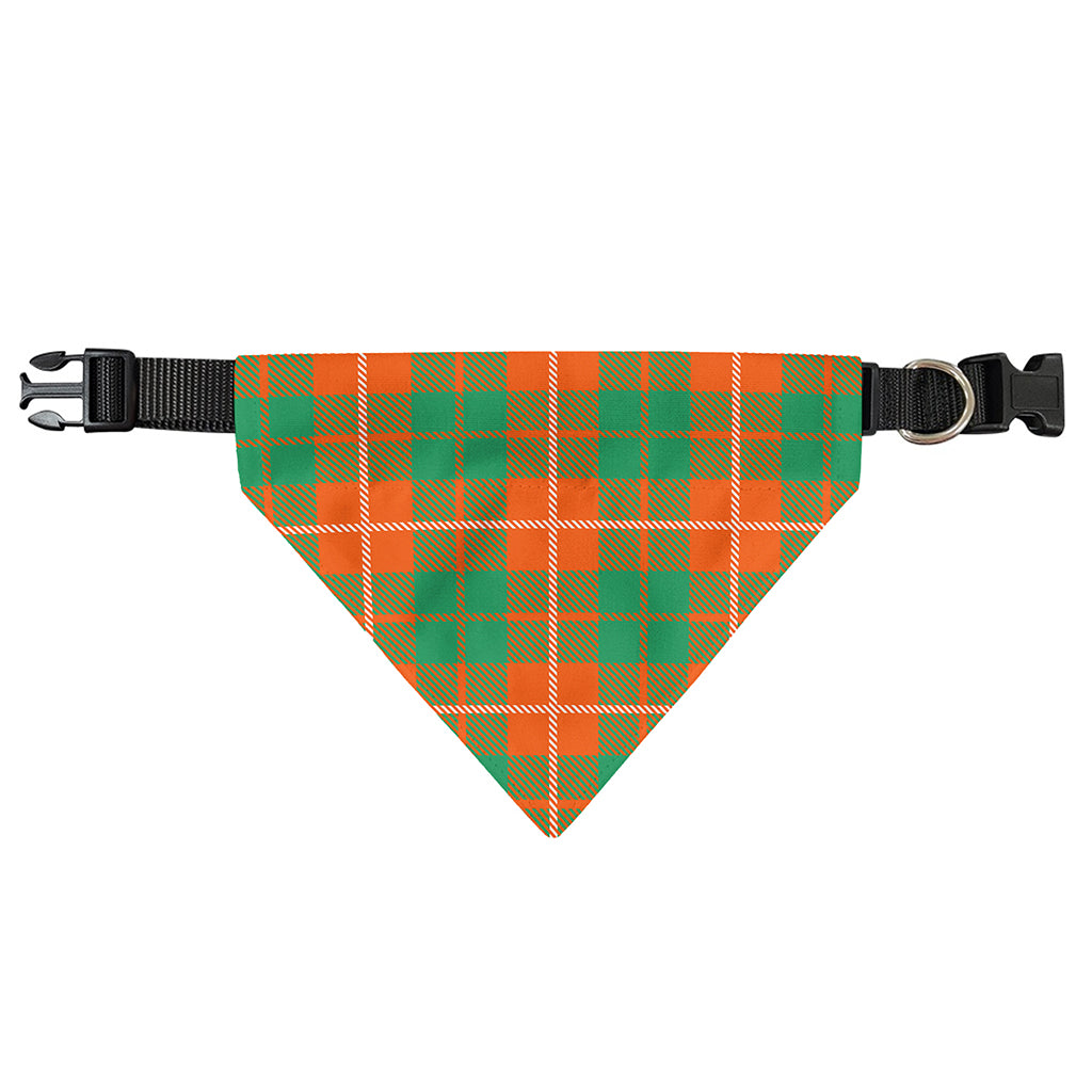 Irish Saint Patrick's Day Tartan Print Over The Collar Dog Bandana