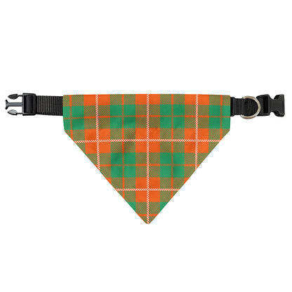 Irish Saint Patrick's Day Tartan Print Over The Collar Dog Bandana